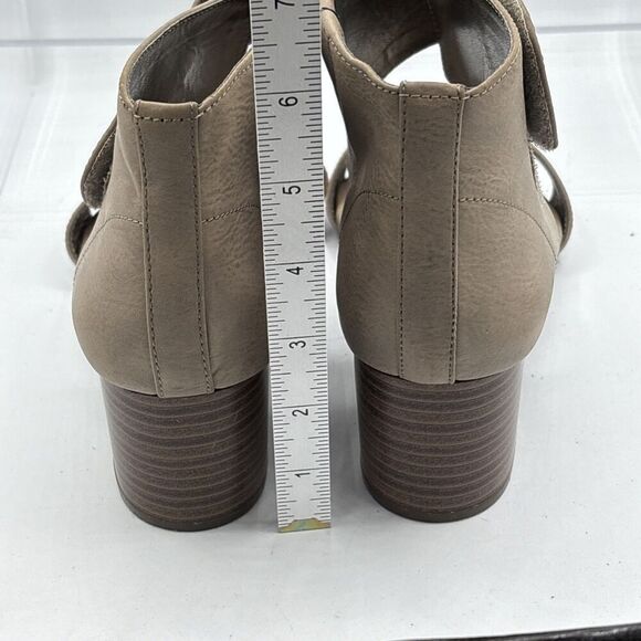 Aerosoles Women's Midpoint Dress Pump ankle wrap open toe Women’s 7.5 Taupe - Picture 8 of 11